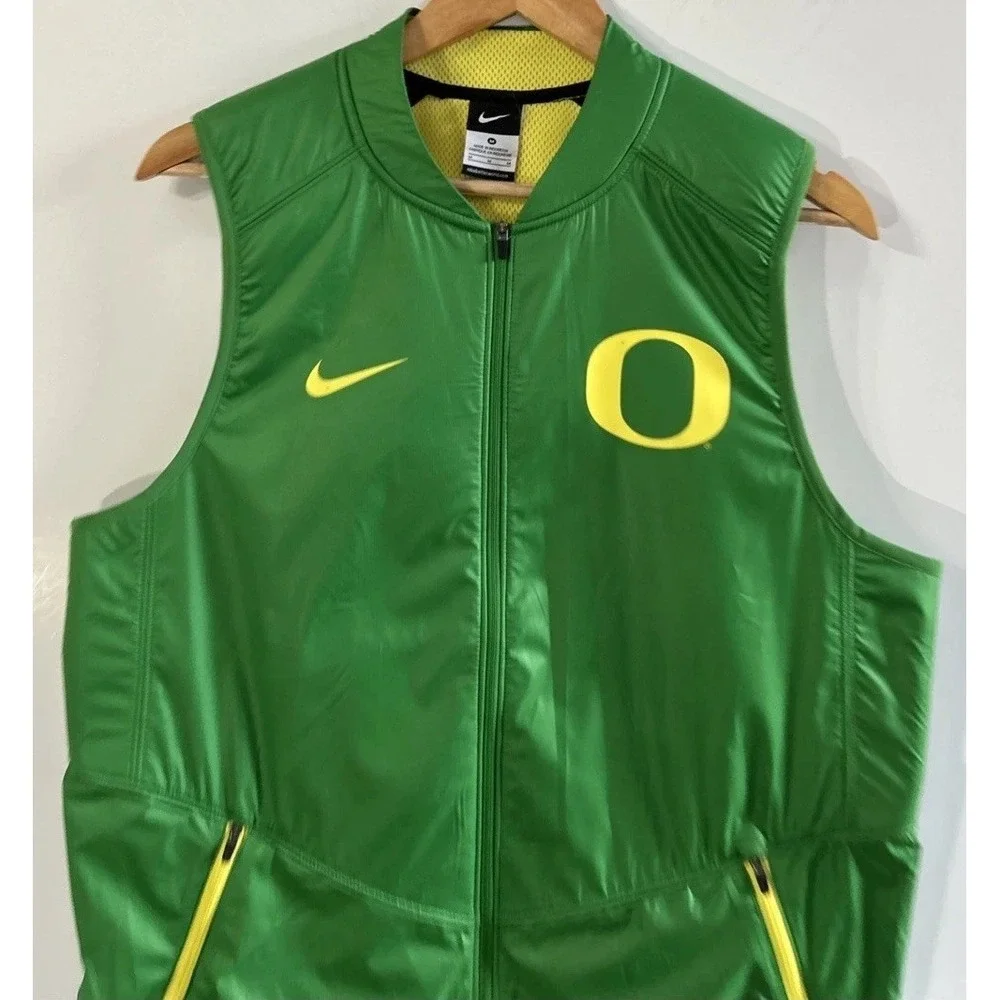 Mens Oregon Ducks Nike Hyper Elite Team Issue‎ NCAA Full Zip Vest Jacket Med EC